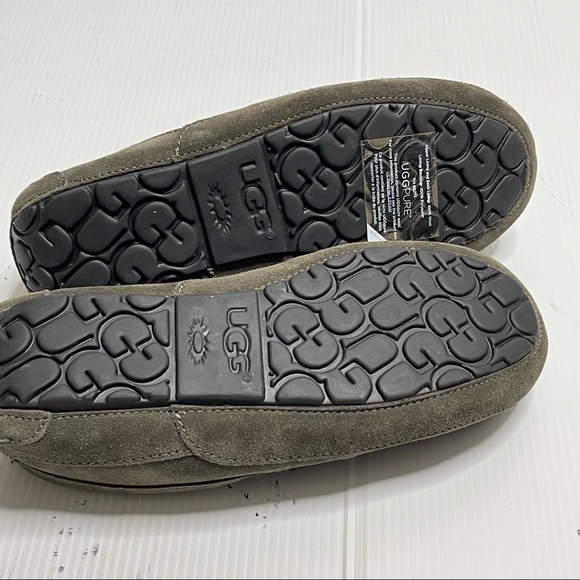 Ugg Mens Ascott Moccasin Slippers Suede GreySize 8 - Picture 7 of 16